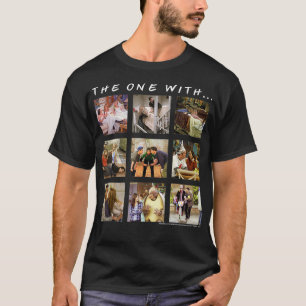 De Groep van vrienden schopte met de panelen van h T-shirt