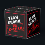 De groepskubus van het team van het G-Team Bedankdoosjes<br><div class="desc">*Aanpassen met jouw tekst en keuze uit achtergrondkleur.</div>