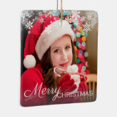 De groet-cadeautjes van de moderne kerstvakantie keramisch ornament (Rechts)