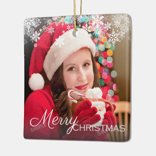 De groet-cadeautjes van de moderne kerstvakantie keramisch ornament (Links)