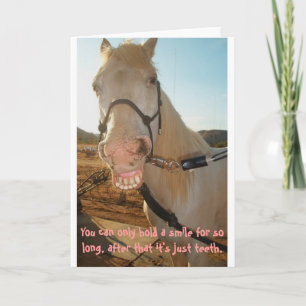 De Groet CardBlank van de Glimlach van het paard Kaart