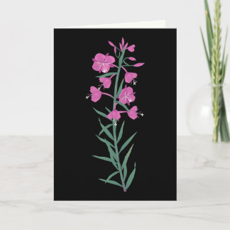 De Groet/Notecard van het wilgeroosje Kaart