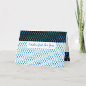 De groet van de dag met poolvlekken kaart (Achterkant)