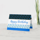 De groet van de dag met poolvlekken kaart (Voorkant)