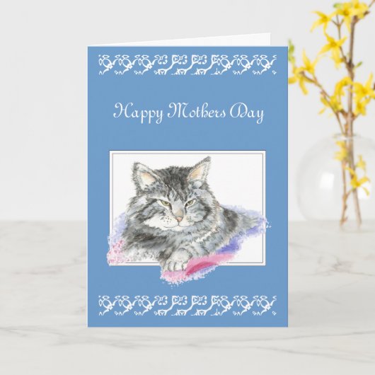 De Groet van de douane, Moederdag, Kat, Katje Kaart (Gele Bloem)