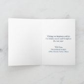 De Groet van de Foto van het Nieuwjaar van Feestdagen Kaart (Binnen)