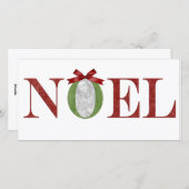 De Groet van de Foto van Noel Feestdagenkaart (Voorkant / Achterkant)