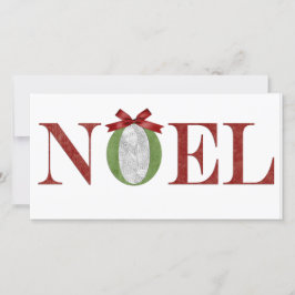 De Groet van de Foto van Noel Feestdagenkaart