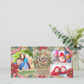 De groet van de groet van het Manuscript van een N Feestdagenkaart (Staand voorkant)