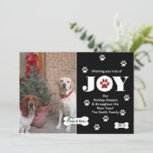 De Groet van de Kaart van de Foto van de Vakantie (Staand voorkant)