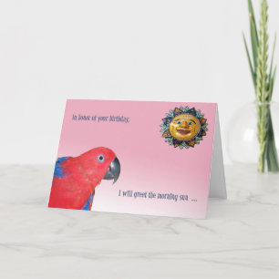 De Groet van de Ochtend van de verjaardag Kaart