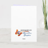 De Groet van de paashaas Feestdagen Kaart (Achterkant)