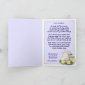 De Groet van de paashaas Feestdagen Kaart (Binnen)