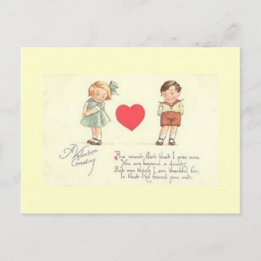 De groet van de slechtste Valetine Briefkaart (Voorkant)