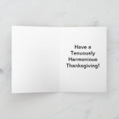 De Groet van de Thanksgiving Feestdagen Kaart (Binnen)