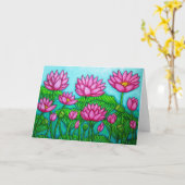 De Groet van de Tuin van de Zaligheid van Lotus Kaart (Gele Bloem)