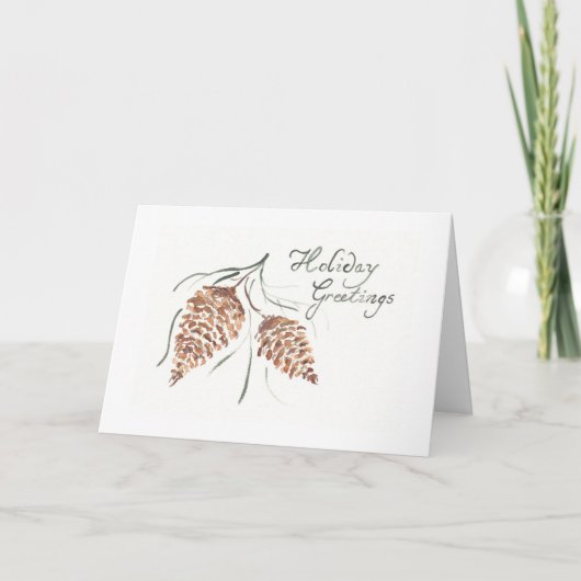 De Groet van de vakantie Feestdagen Kaart (Voorkant)