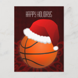 de groet van de Vakantie van de basketbalspeler Feestdagenkaart