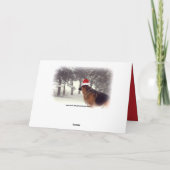 De Groet van de Vakantie van de Duitse herder Feestdagen Kaart (Achterkant)