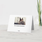 De Groet van de Vakantie van de Duitse herder Feestdagen Kaart (Achterkant)