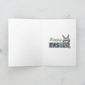 De Groet van de Vakantie van het Paasei Feestdagen Kaart (Binnen)