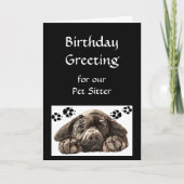 De Groet van de Verjaardag van de douane, Kaart (Voorkant)