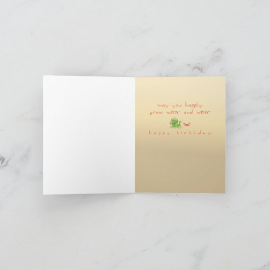 De Groet van de Verjaardag van de zomer. 2/12. Kaart (Binnen)