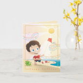 De Groet van de Verjaardag van de zomer. 2/12. Kaart (Gele Bloem)