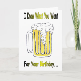 De Groet van de Verjaardag van het bier met Kaart