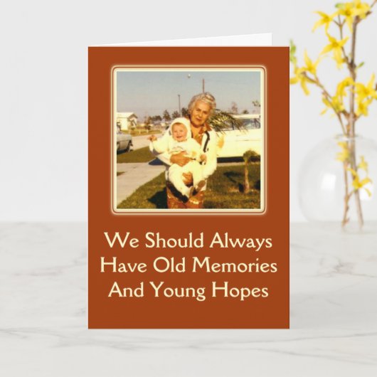 De Groet van de Verjaardag van het geheugen en van Kaart (Gele Bloem)