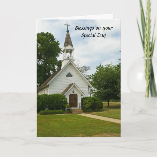 De Groet van de Verjaardag van zegen Kaart (Voorkant)