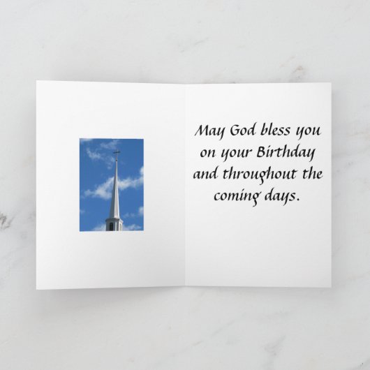 De Groet van de Verjaardag van zegen Kaart (Binnen)