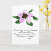 De Groet van de Waterverf van Rumi van de Kaart (Gele Bloem)