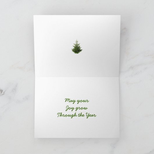 De Groet van de zaailing Feestdagen Kaart (Binnen)