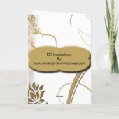 De Groet van Eid Feestdagen Kaart (Achterkant)