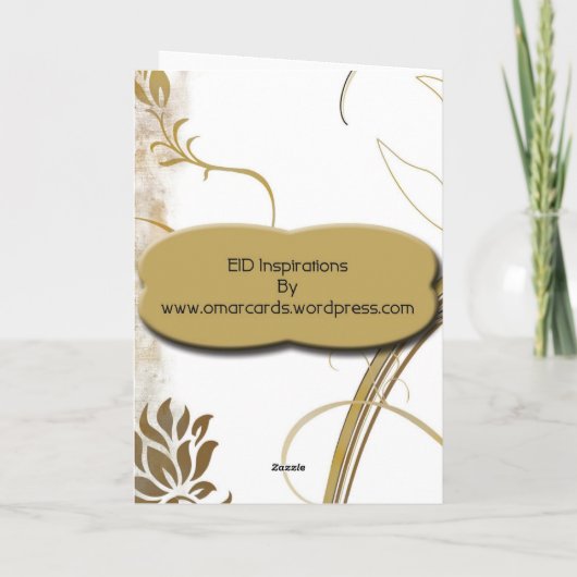 De Groet van Eid Feestdagen Kaart (Achterkant)