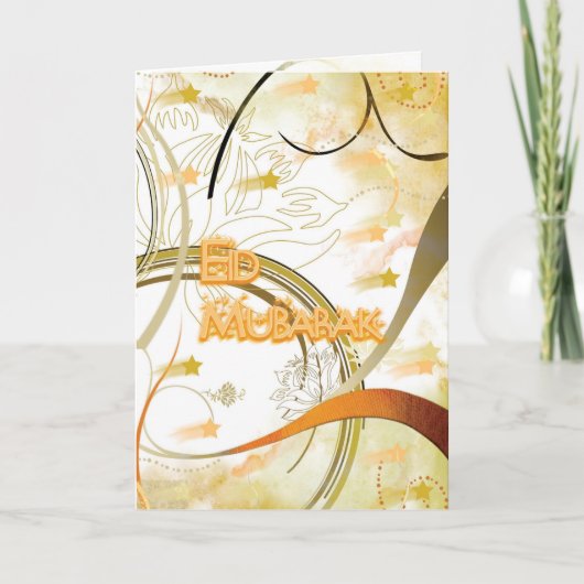 De Groet van Eid Feestdagen Kaart (Voorkant)