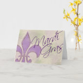 De Groet van Gras van Mardi Kaart (Gele Bloem)