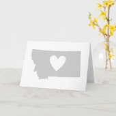 De Groet van het de staatssilhouet van Montana van Kaart (Gele Bloem)