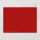 De Groet van het Nieuwjaar van de Haan van de Feestdagenkaart (Achterkant)