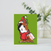 De Groet van het Proefkonijn van Kerstmis Feestdagenkaart (Staand voorkant)