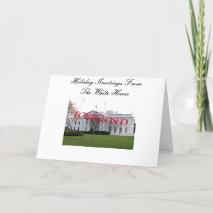 De Groet van het seizoen van het Verhinderde Witte Feestdagen Kaart