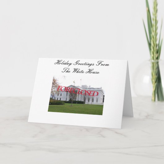 De Groet van het seizoen van het Verhinderde Witte Feestdagen Kaart (Voorkant)