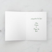 De Groet van Kerstmis Feestdagen Kaart (Binnen)