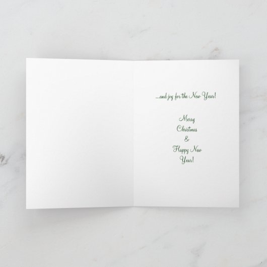 De Groet van Kerstmis Feestdagen Kaart (Binnen)