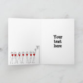 De Groet van Kerstmis van de Bus van het netball Feestdagen Kaart (Binnen)