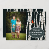 De Groet van Kerstmis van de Foto van de Douane Feestdagenkaart (Voorkant / Achterkant)