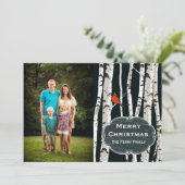 De Groet van Kerstmis van de Foto van de Douane Feestdagenkaart (Staand voorkant)