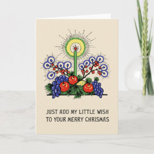 De Groet van Kerstmis van de Stijl van de Opdracht Feestdagen Kaart