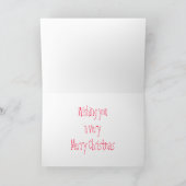 De Groet van Kerstmis van de zoon Feestdagen Kaart (Binnen)